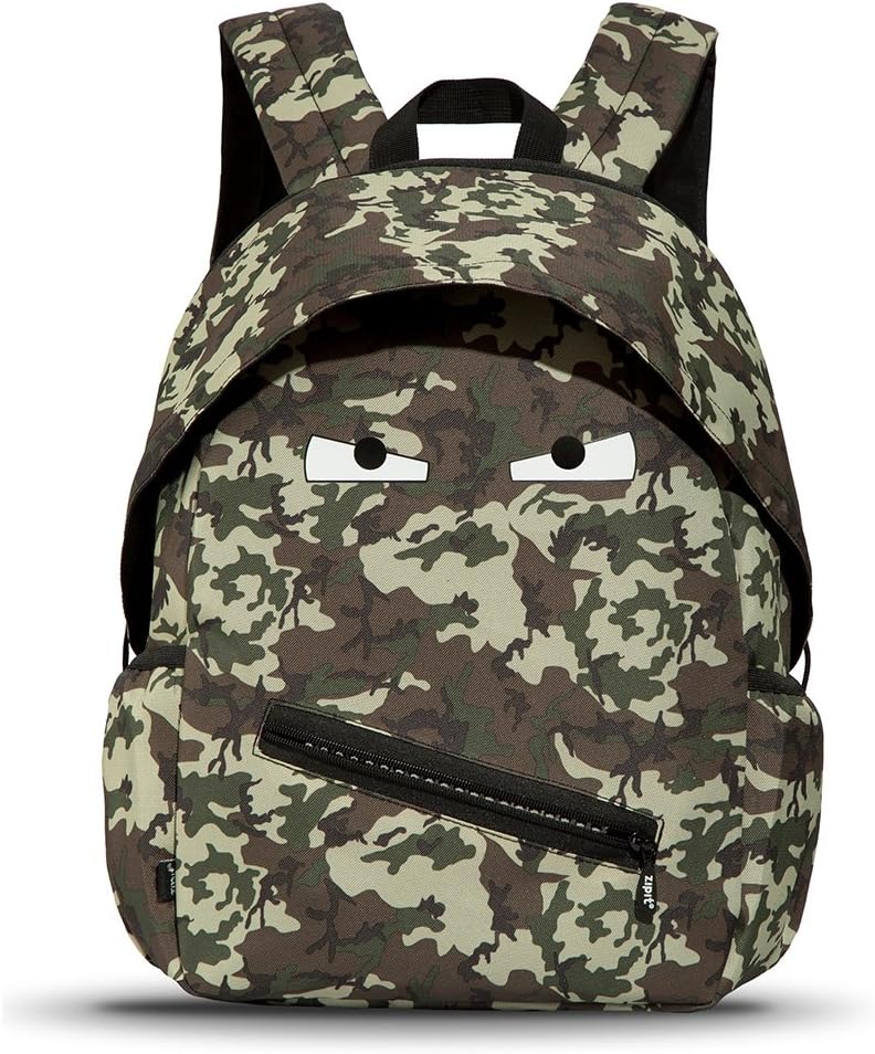 green camo backpack