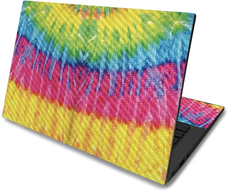 MightySkins Carbon Fiber Skin for Asus Chromebook C425 14" (2019) - Paint Party | Protective, Durable Textured Carbon Fiber Finish | Easy to Apply, Remove, and Change Styles | Made in The USA
