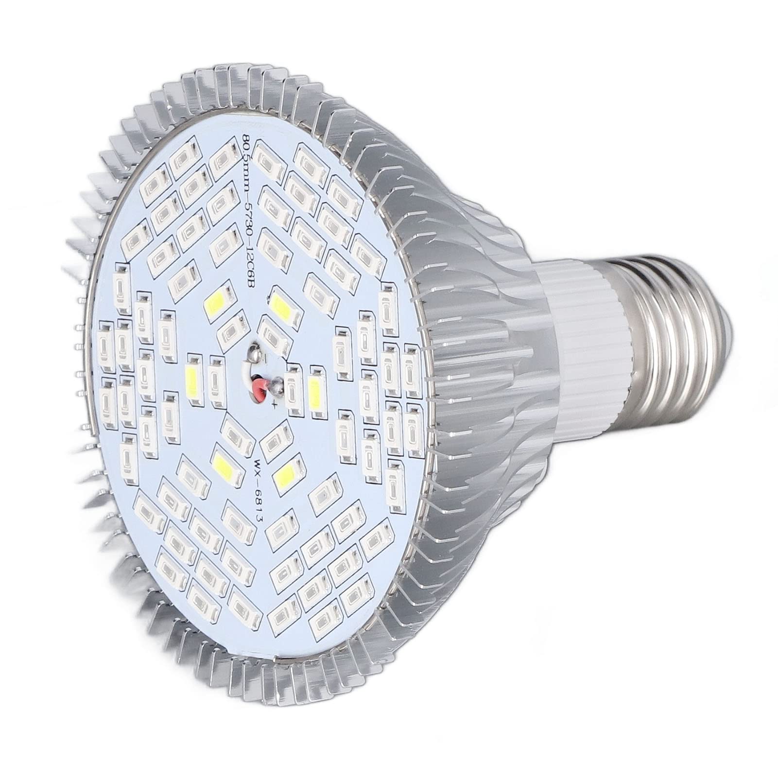 Srliya Ampoule LED E27 pour Culture de Plantes, Faible Consommation D'énergie, Spectre Complet, Faible Production de Chaleur, 85 à 265V (50W, 78 perles)