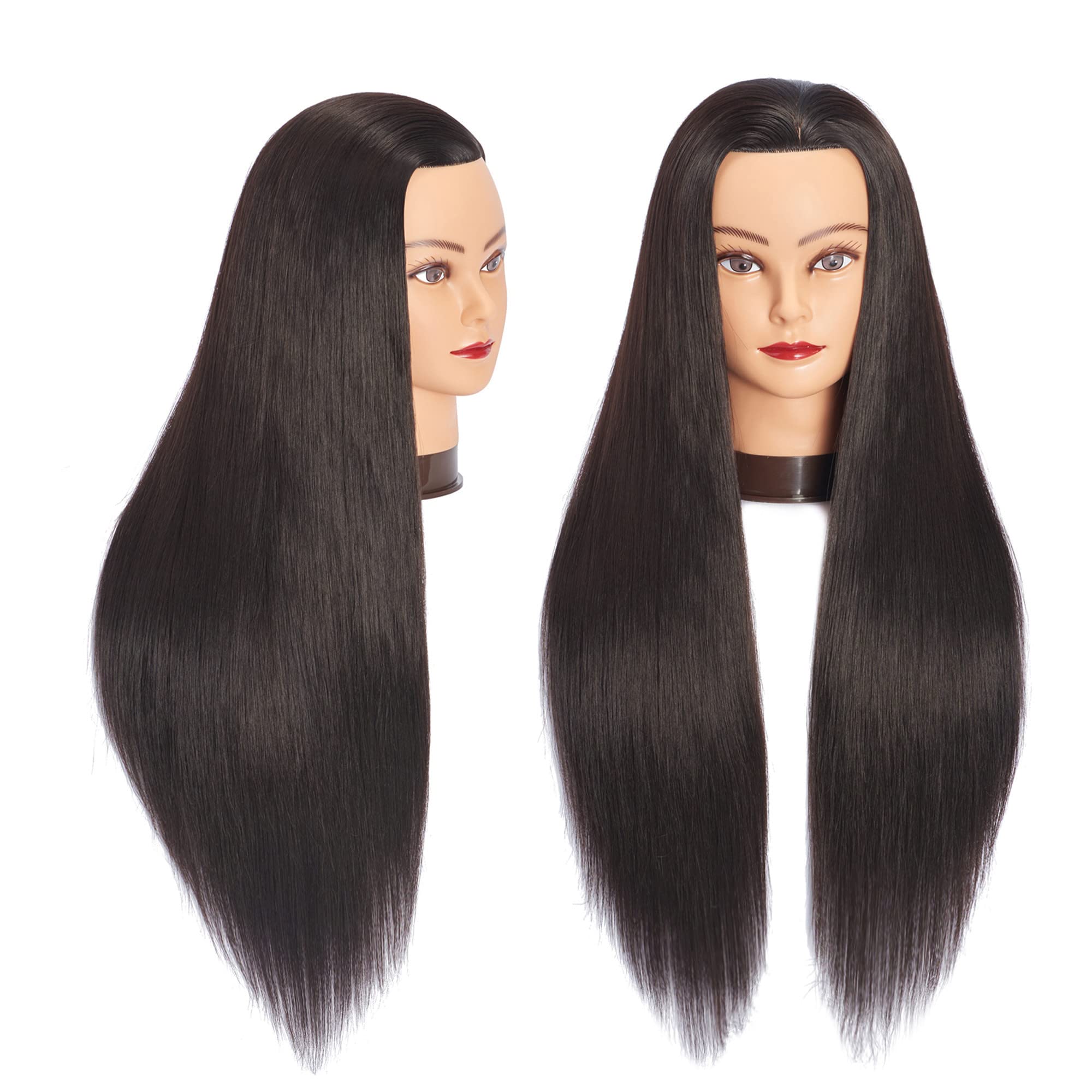 Buy Mannequin Head 2628" Synthetic Fiber Manikin Head Hairdresser Styling Training Head