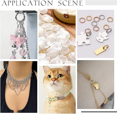 Miniatura 6 de PH PandaHall Alrededor de 1700 anillos divididos de hierro, anillo de salto de doble bucle, diámetro de 0.157 in, alambre de calibre 21, 6 colores 6