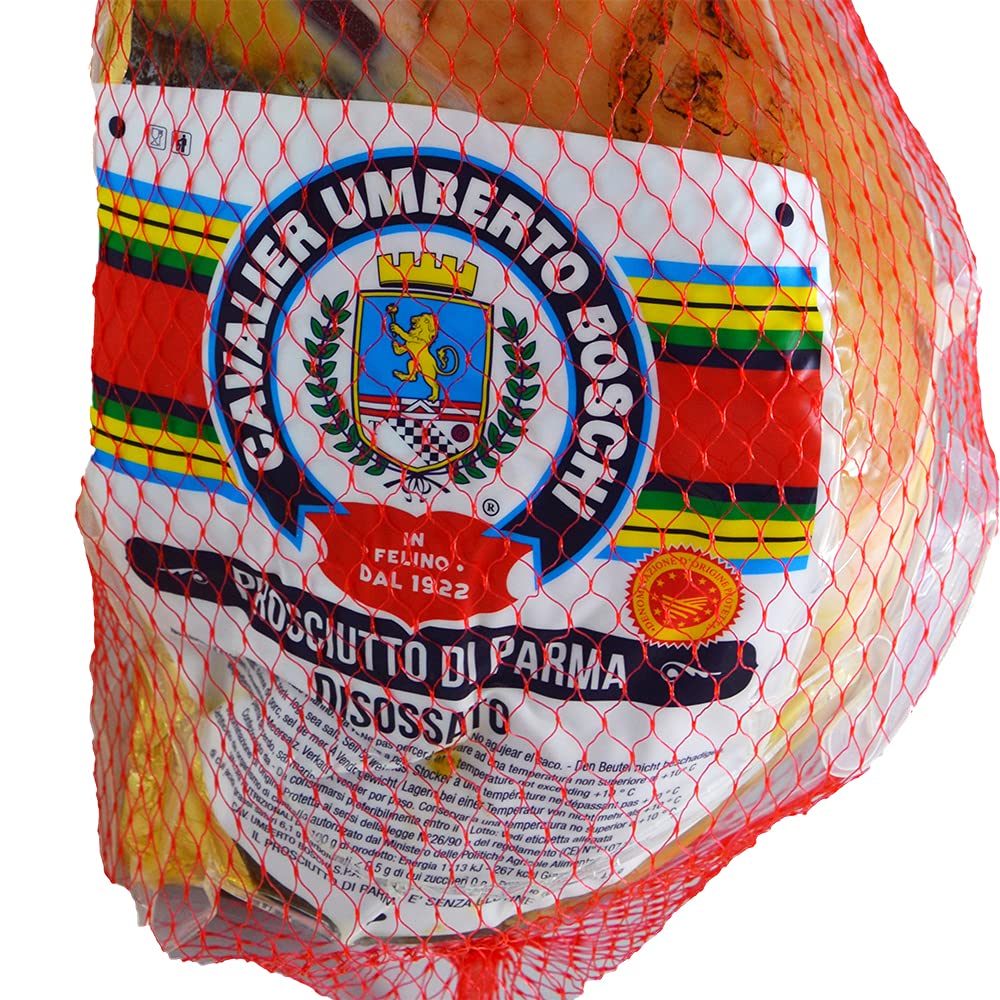 Prosciutto di Parma dop Metà, disossato, stagionato 16 mesi, sotto vuoto. peso 3,9 Kg.