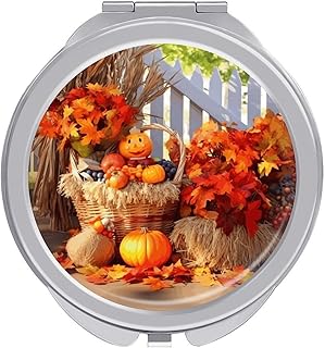 Portable Travel Makeup Mirror, Autumn Thanksg...