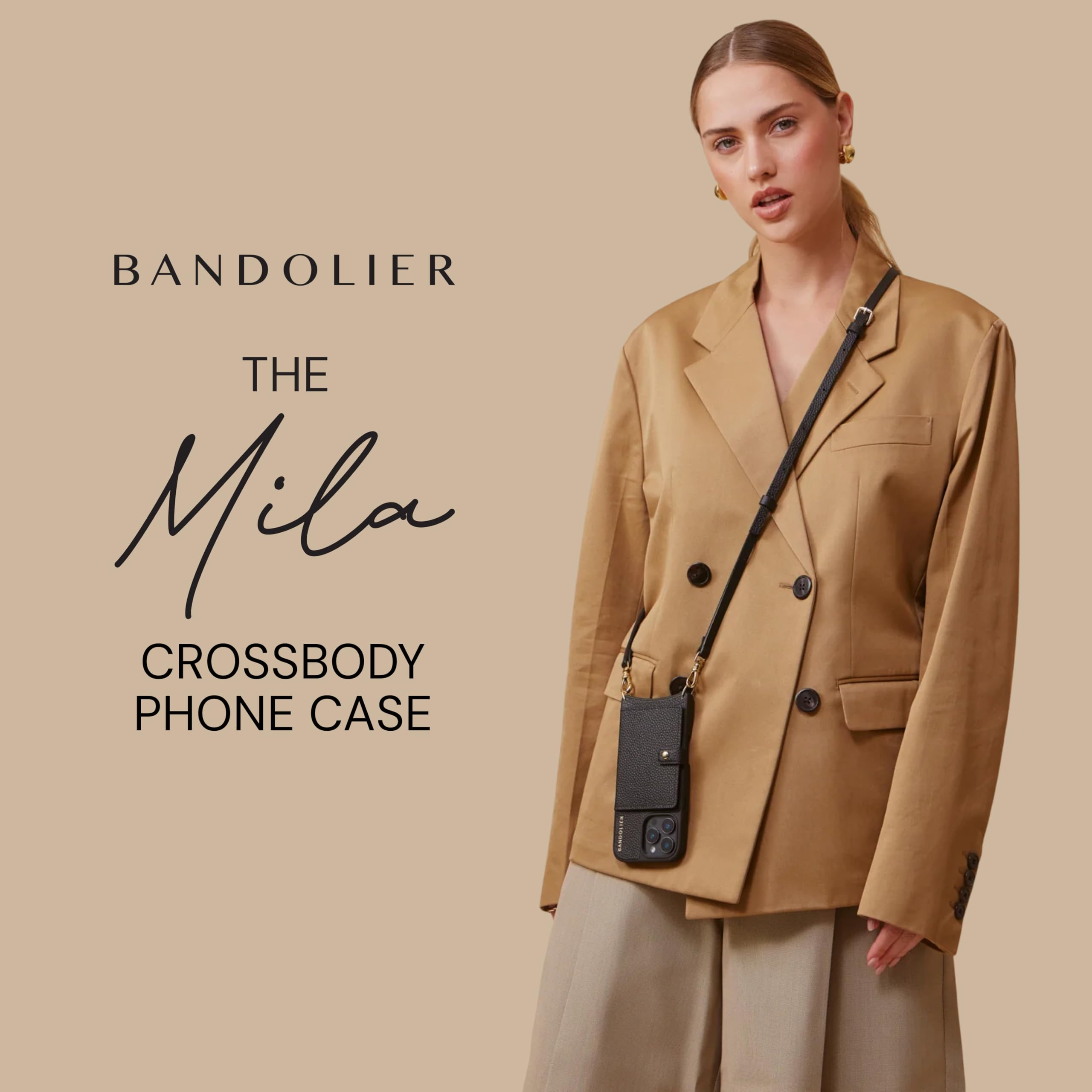 Amazon.com: Bandolier Mila Crossbody Wallet Phone Case [MagSafe