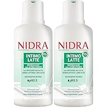 NIDRA | Detergente Intimo, Rinfrescante con Antibatterico, Proteine del Latte, Ginecologicamente Testato, Made in Italy, 500 ml (Confezione da 2)