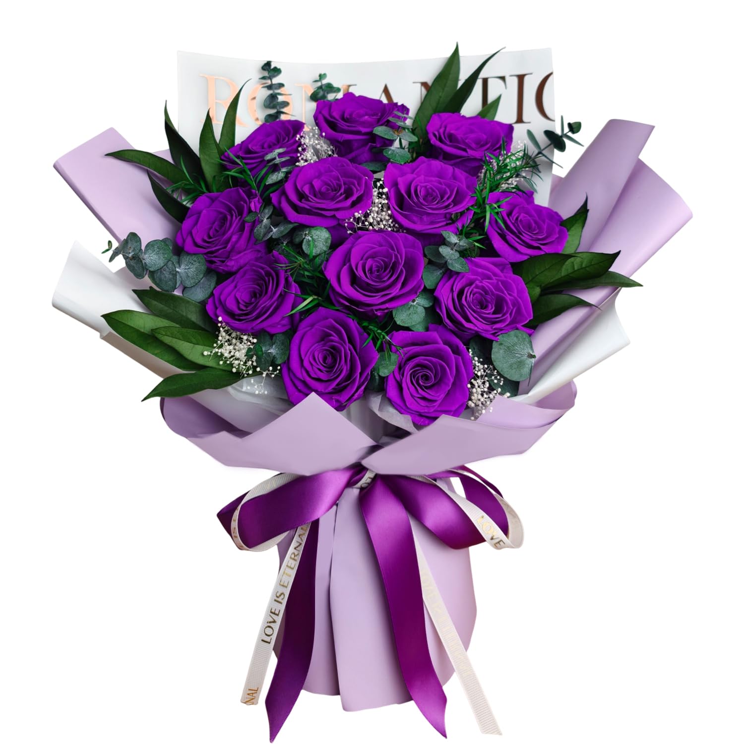 Vrioca Large Purple Preserved Bouquet