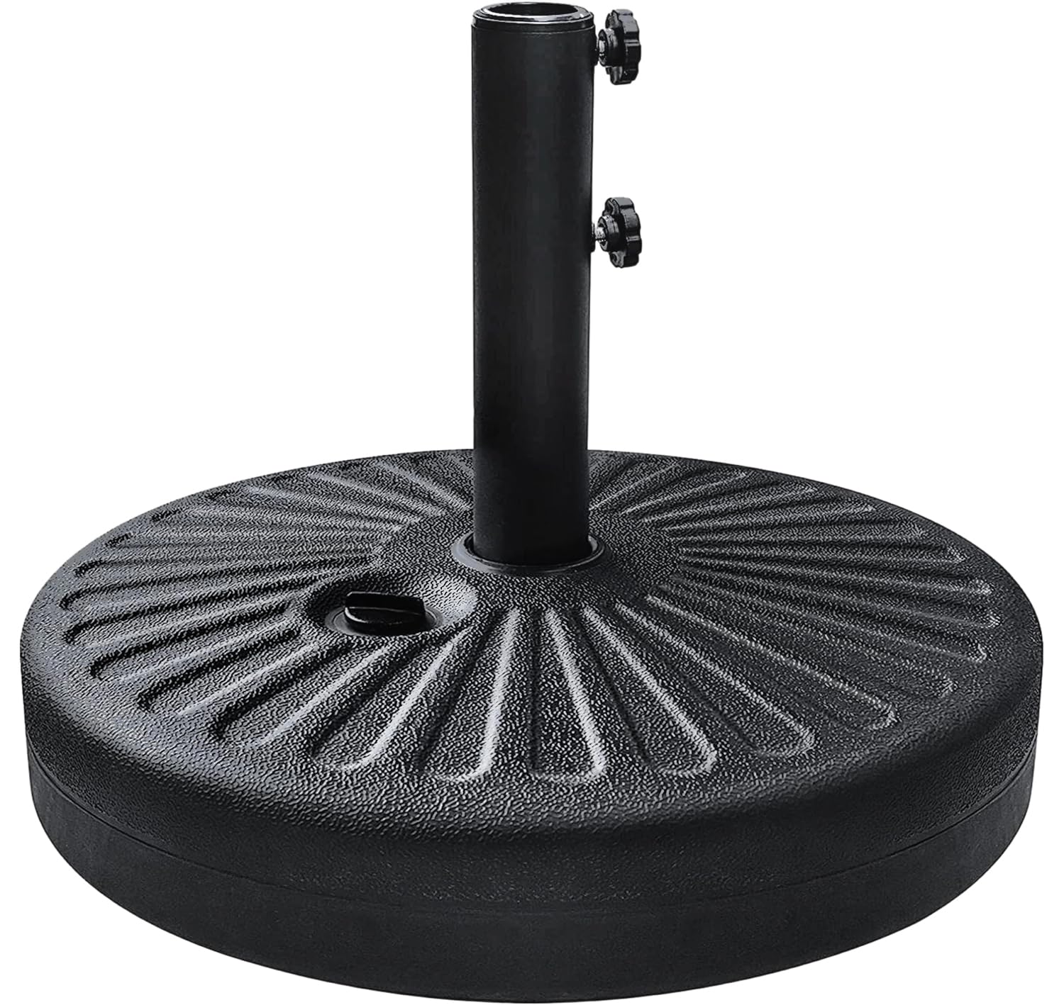 Umbrella Base Water Filled Stand Market Patio Outdoor Heavy Duty Umbrella Holder(Black)