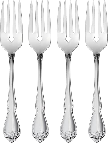 Oneida True Rose Everyday Flatware Salad Forks, Set of 4