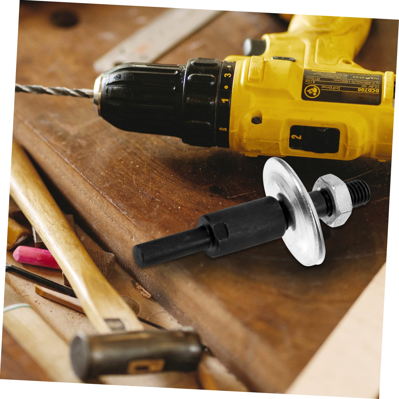 TOBBOMEY Buffing Wheel for Drill Mandrel for Grinding Wheel Drill Arbor Adapter Safe for Use