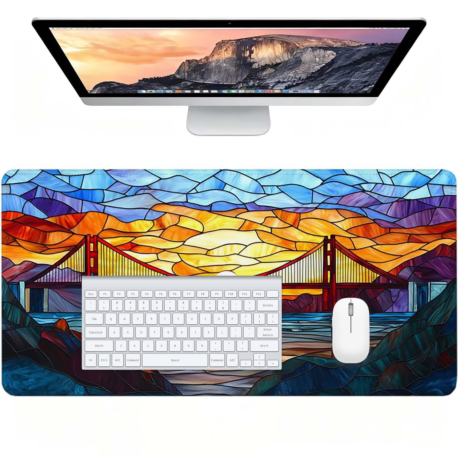 Tapis de Souris XXL Couleur Tapis de Bureau Abstrait 1200x600 mm J0-1080