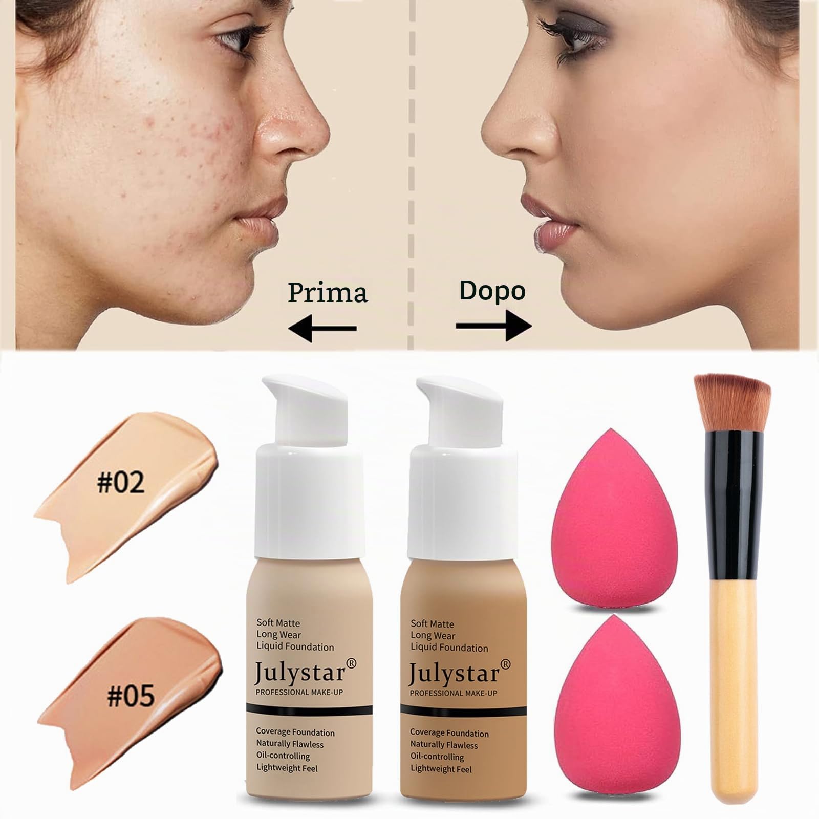 Joyeee Set di Trucchi Completo, Kit trucchi Donna Adolescenti Ragazza, Make up Set Regalo con Palette di ombretti Rossetto Mascara Blush Fondotinta Eyeliner Pennello