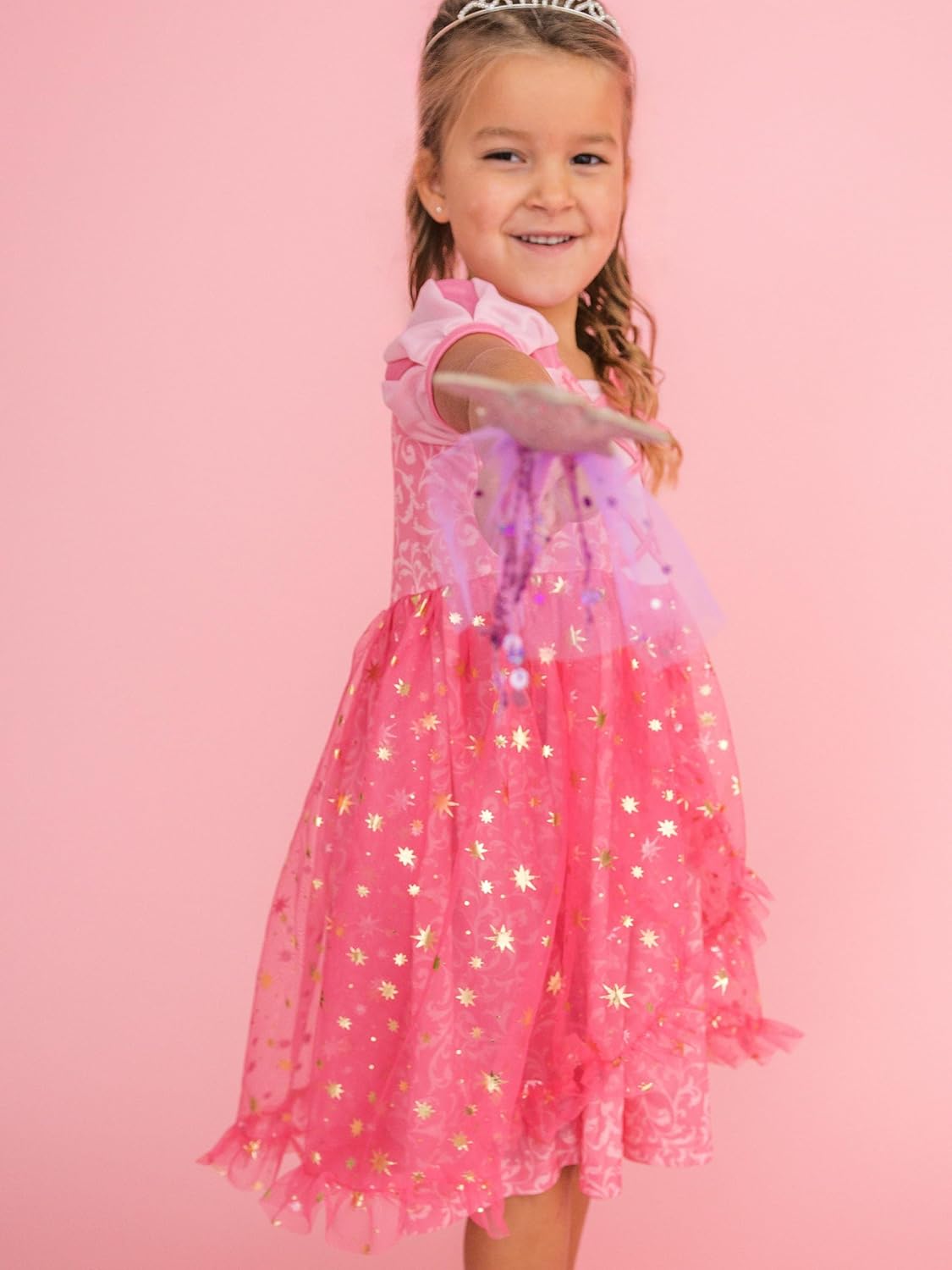 RuffleButts Girls Princess Dress-Up Corset Nightgown