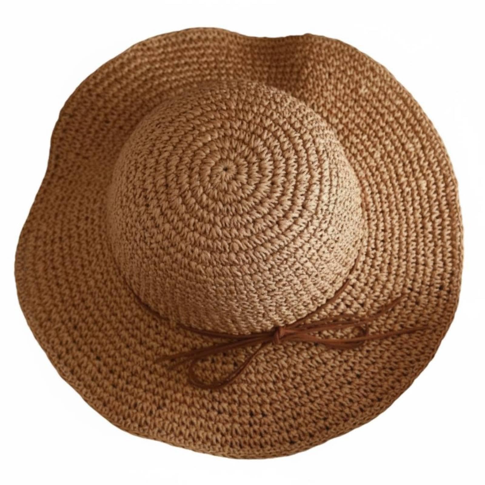 Wide Brim Straw Hat Breathable Woven Straw Hat Bow Decoration Fashion Accessory for Women, Vacation, Outdoor Khaki-image-33