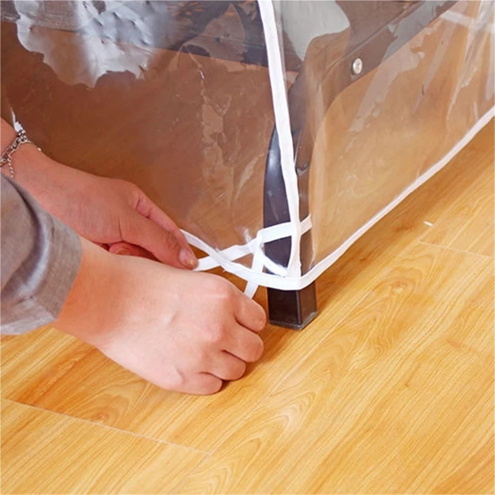 Copriabiti trasparenti da appendere, Copri asta appendiabiti Home, ABS trasparente, 120x180x50cm(A-120x180x50cm)