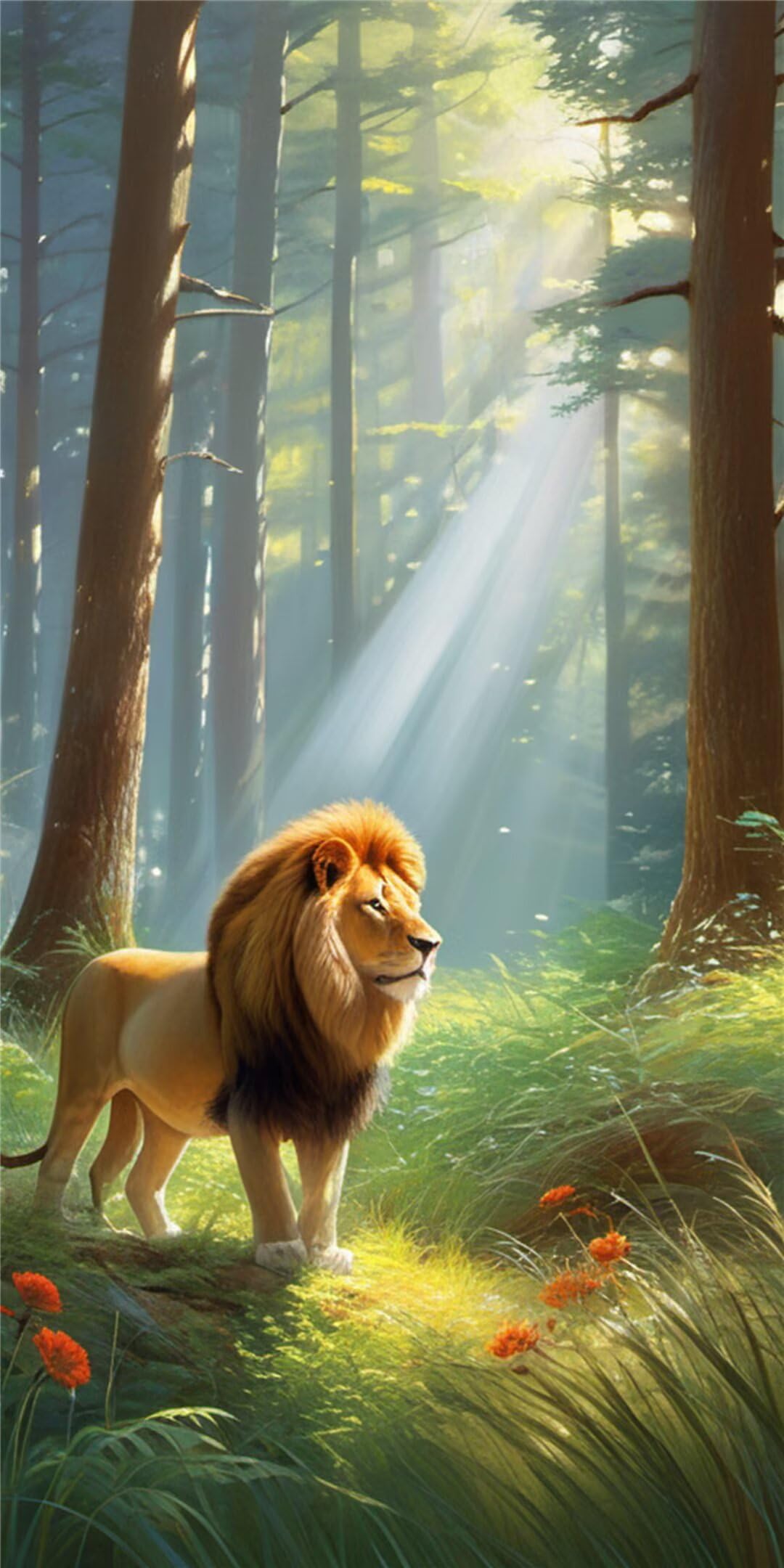 Peinture Diamant Forêts Lions 5D Kit Complet 50x150cm | Loisirs Créatifs