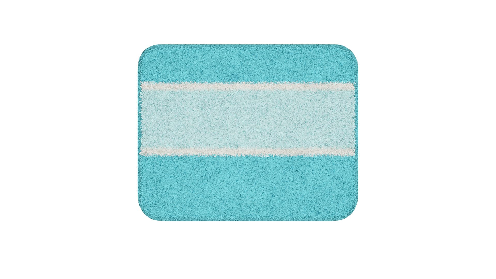 WAYMORE Alfombra de baño, Polyester, Azul, 40x50 cm