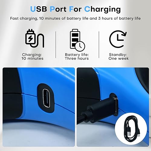 Miniatura 4 de Correa retráctil para perro con cable a prueba de mordeduras y linterna LED, correa resistente de 16 pies, adecuada para perros pequeñosmedianos que