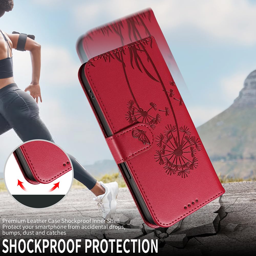 GOKEN Cover per Oppo Find X6, Custodia Flip PU Pelle TPU Portafoglio