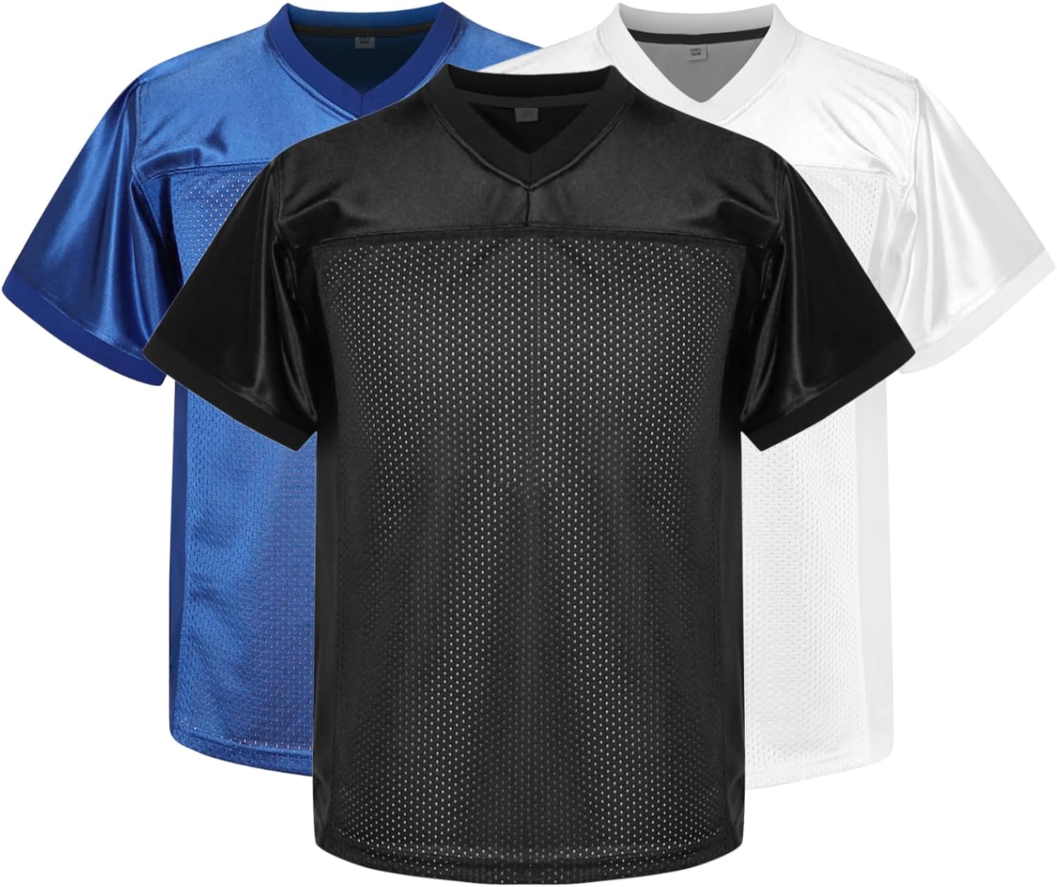 MESOSPERO Youth Football Jersey Pack Durable and Comfortable Youth Football Practice Jersey 3-Pack