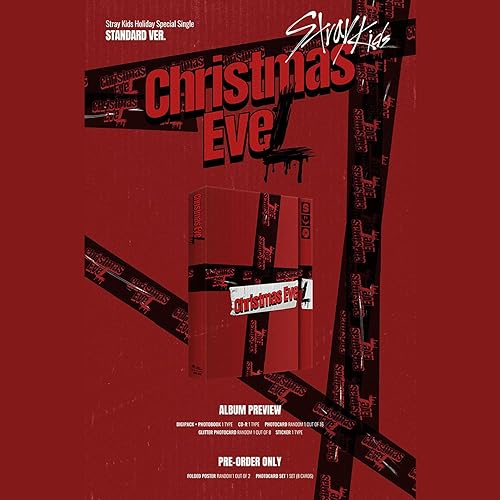 Miniatura 2 de STRAY KIDS Holiday Special Single - Christmas EveL Standard Ver Photobook CD-R Photocard Glitter Photocard Sticker Folded Poster Photocard