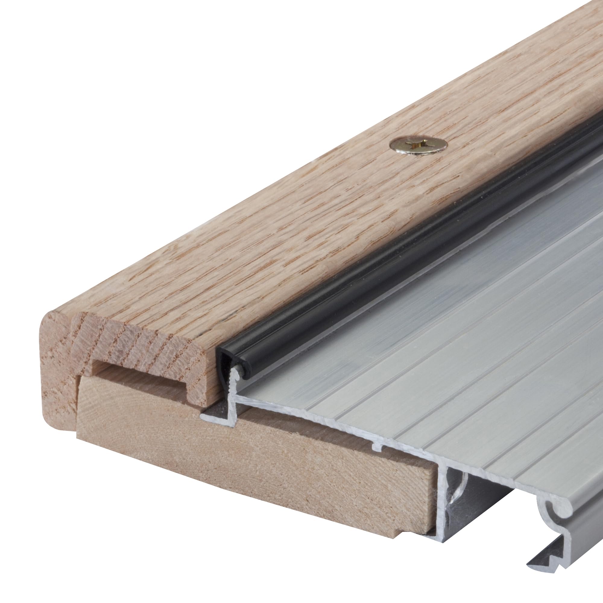 M-D Building Products 76265 M-D in Swing Adjustable Sill, L X 4-9/16 in W X 1-1/8 in H, Aluminum/Hardwood, Silver, 4 9/16 in x 36 in" - Image 3