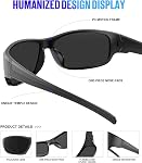 NSSIW Polarized Sunglasses-Men Sports Mens-Sunglasses: Sun Glasses Women Polarized UV400 Protection for Fishing Running Golf