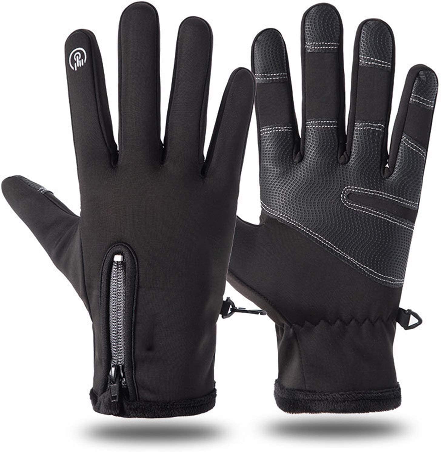 Guantes, Guantes de invierno, Guantes de ciclismo cálidos de invierno, Guantes de pesca de dedo completo, Guantes de hombre de pesca de pantalla táctil cálidos de invierno, Guantes antideslizantes a p