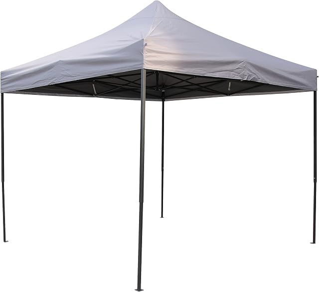All Seasons Gazebos 3x3m Heavy Duty Fully Waterproof Pop up Gazebo With Accessory Pack - Metallic Grey