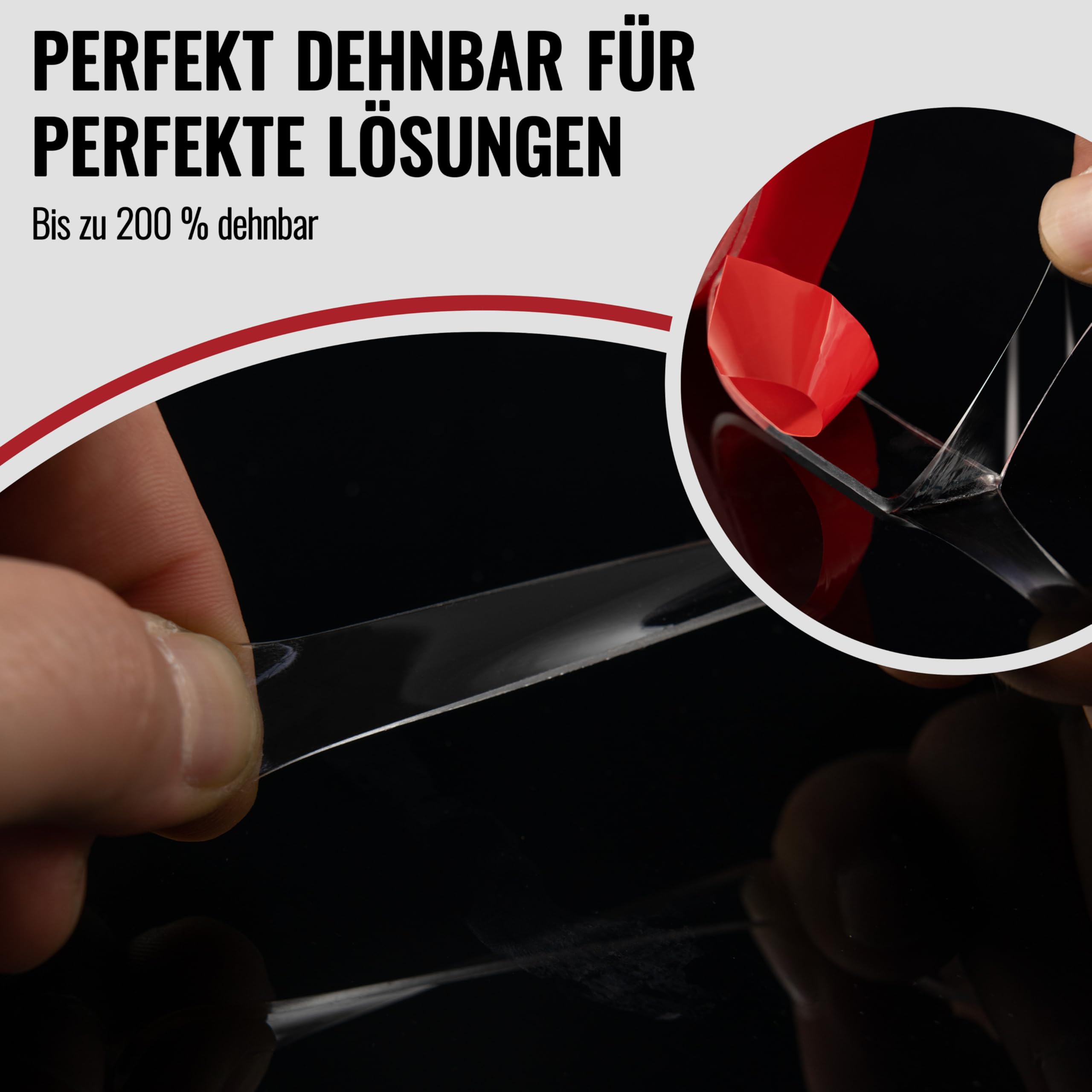 POPPSTAR doppelseitiges Klebeband (5 m x 19 mm x 2 mm) Acryl-Klebeband transparent POPPSTAR doppelseitiges Klebeband (5 m x 19 mm x 2 mm) Acryl-Klebeband transparent