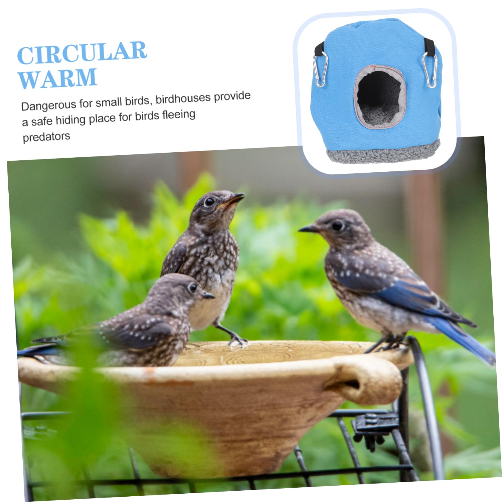Toddmomy 5pièces Maison Suspendue pour Perruches Nid Décoratif Et Résistant à Usure Accessoire pour Oiseaux Environnement Douillet Et Chaud pour Échapper Aux Prédateurs