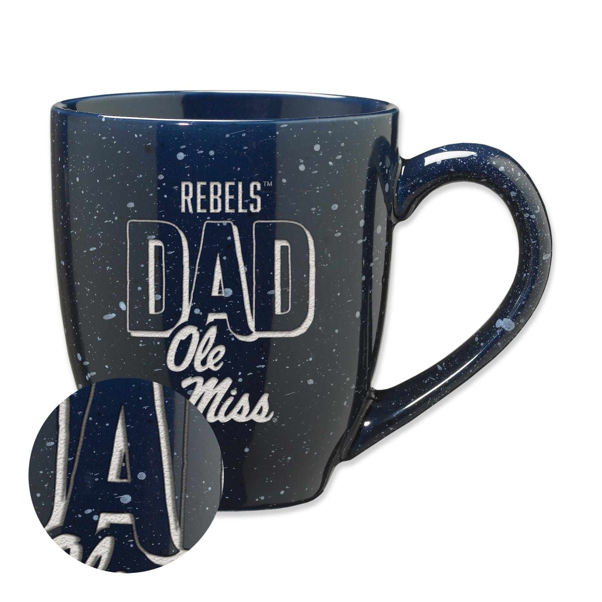 Rico Industries NCAA 16 oz Team Color Laser Engraved Ceramic Coffee Mug