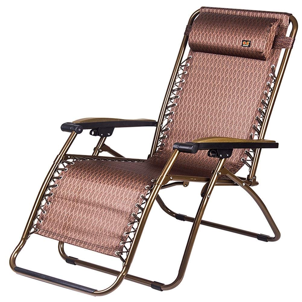 Fauteuils de Jardin Chaise Longue Pliante Marron et Transat Réglable