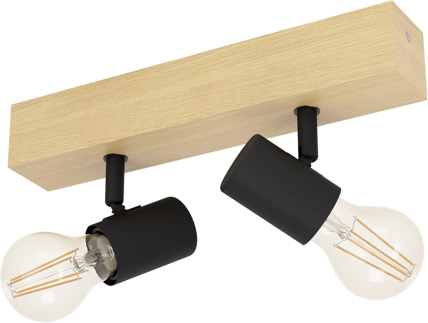 Lampada Da Soffitto EGLO Carlton 6 - Design Vintage Industriale In Acciaio Nero E Rame Per Interni