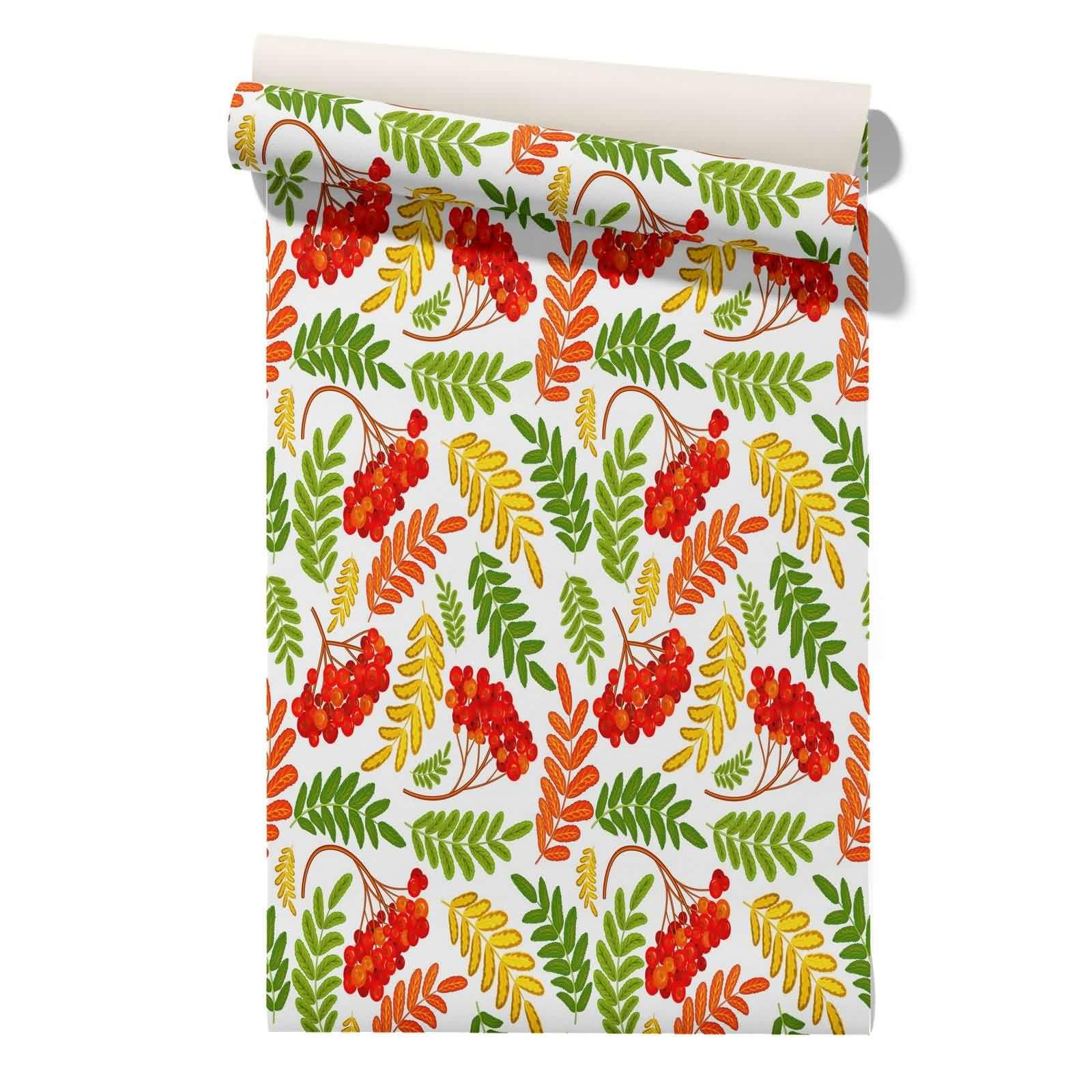Cevan Style 9 Bedroom Wallpaper Border Living Covering Maple Leaves Autumn Nature 45X300cm