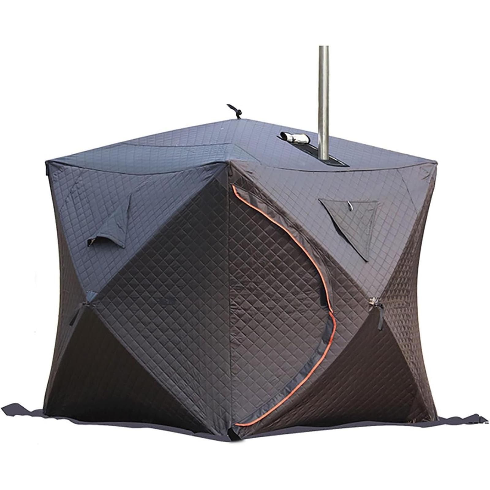 Cabane de Pêche Hivernale, Tente Pop-Up Isolée et Abri Portable 1.8m