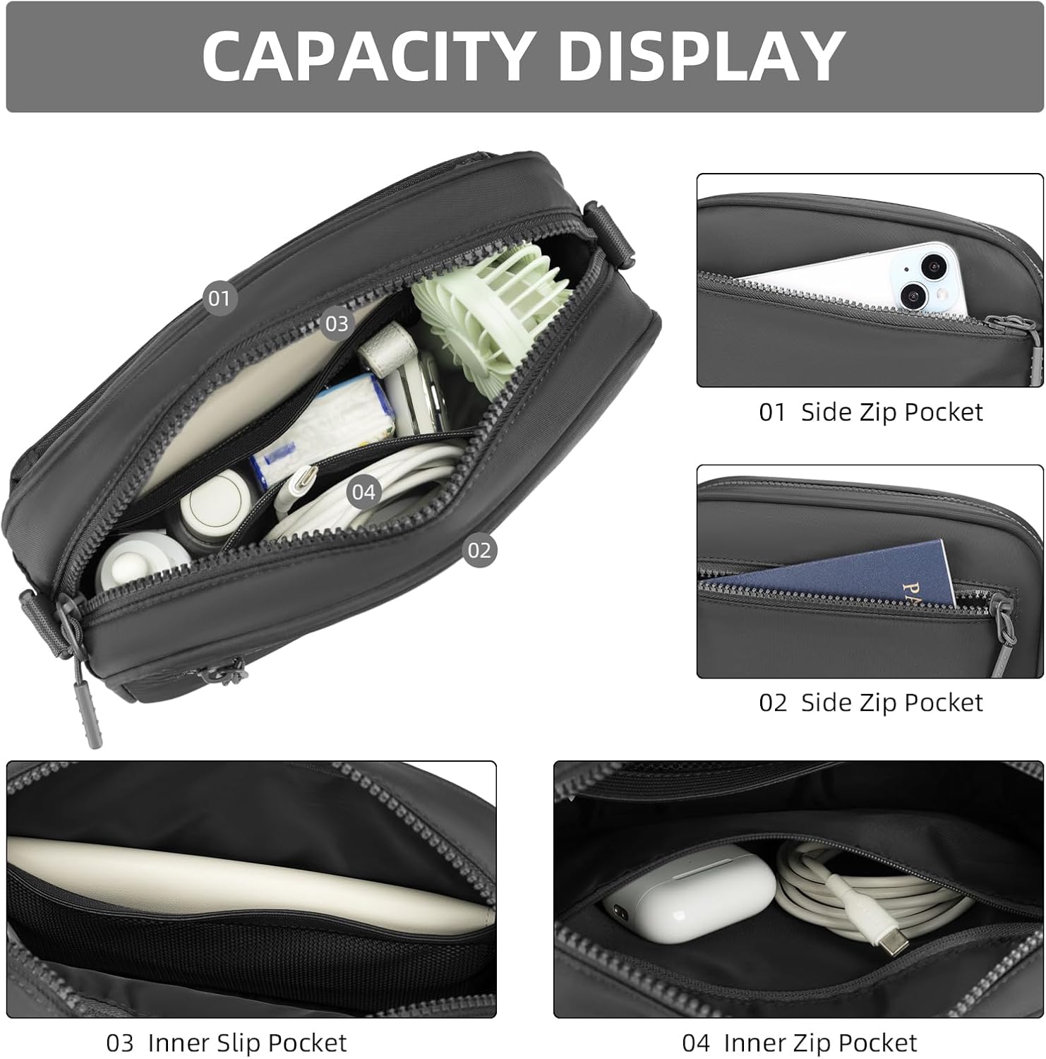 Small Checkered Crossbody Bag for Women Cute Purses Trendy Shoulder Handbags Wide Strap - Image 5