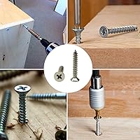 Vista 26 de Tornillos de madera de cabeza plana M4x30mm, tornillos autorroscantes Phillips Drive cabeza avellanada, 50 unidades (M4x30mm)