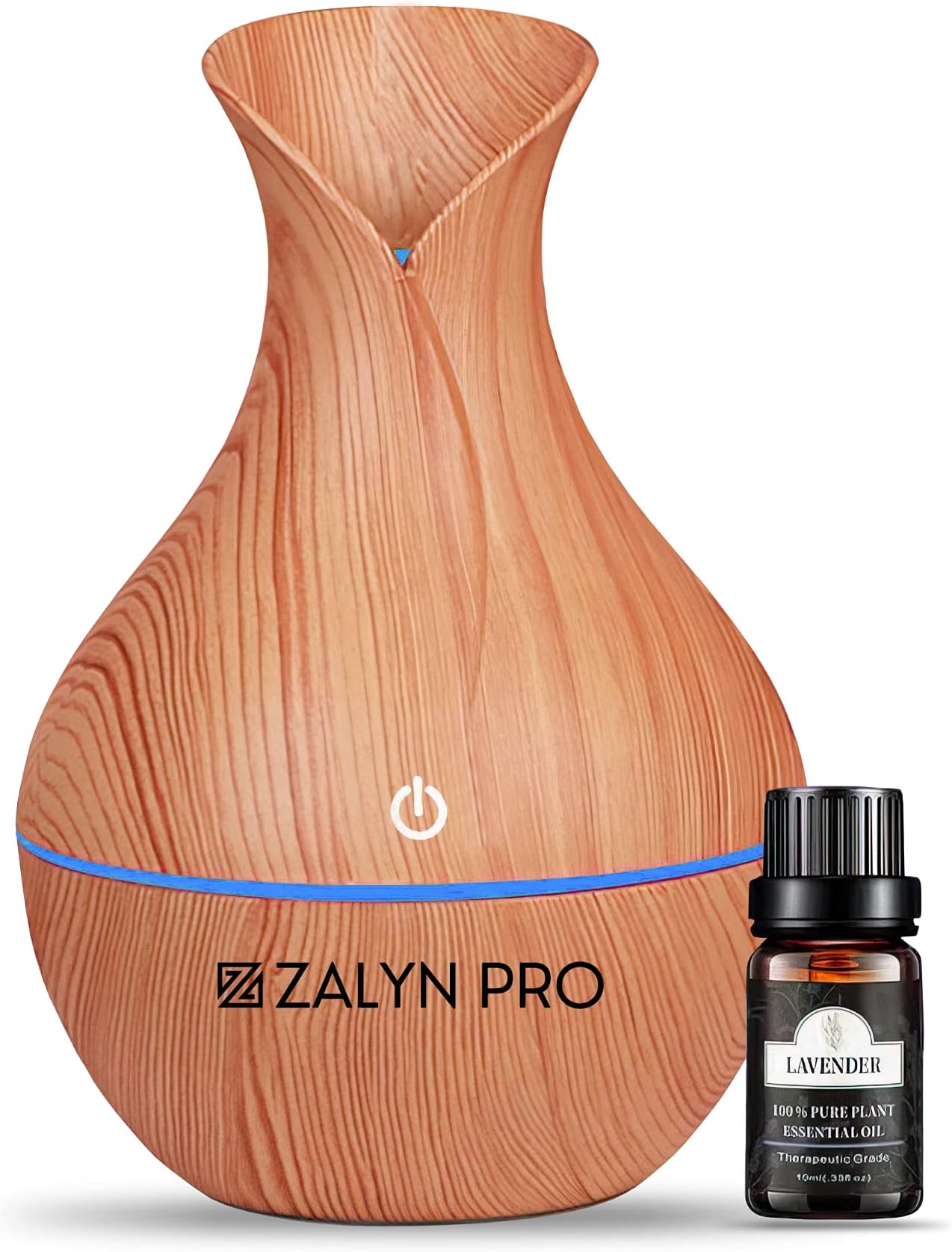 Zalyn Pro Room Freshener Humidifiers for Bedroom [with Lavender Oil] Scent Diffuser for Bedroom & Living Spaces – BPA Free Room Scent Ultra-Quiet Technology - One Touch with 7 LED Colours