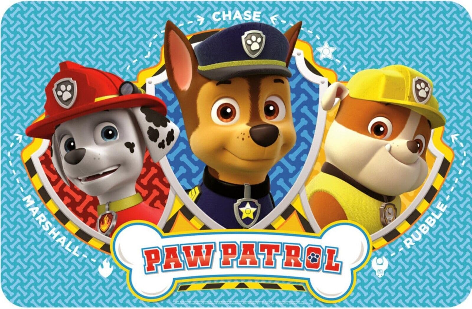 Placemat 43 X 28 Cm Kids Tablemat Multicoloured Paw Patrol