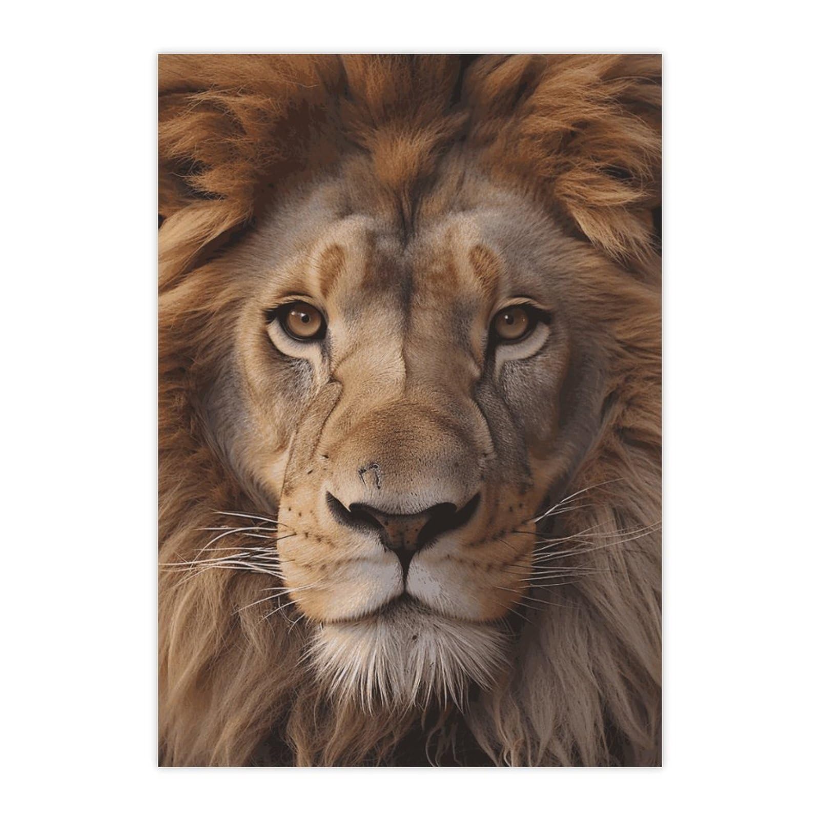 Autocollant tête de lion pour gourde et ordi : sticker étanche et mignon