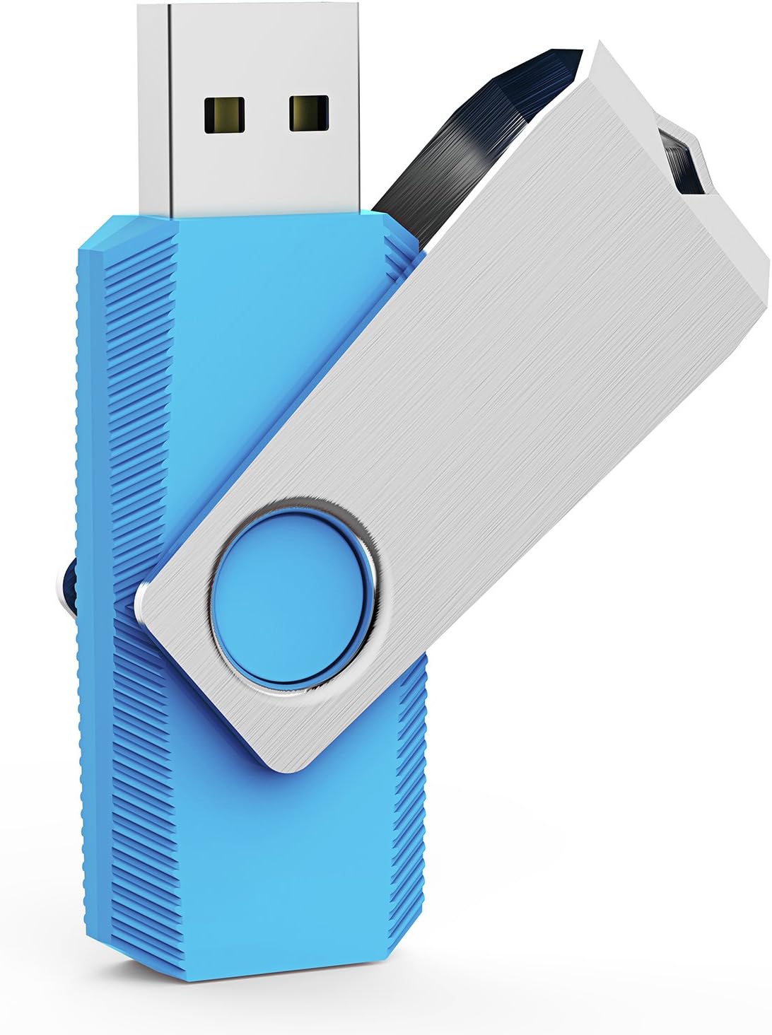 TOPESEL 5 Pack 32GB USB Flash Drives Thumb Drives Memory Stick USB 2.0 (5 Colors: Black Blue Cyan Pink Yellow)