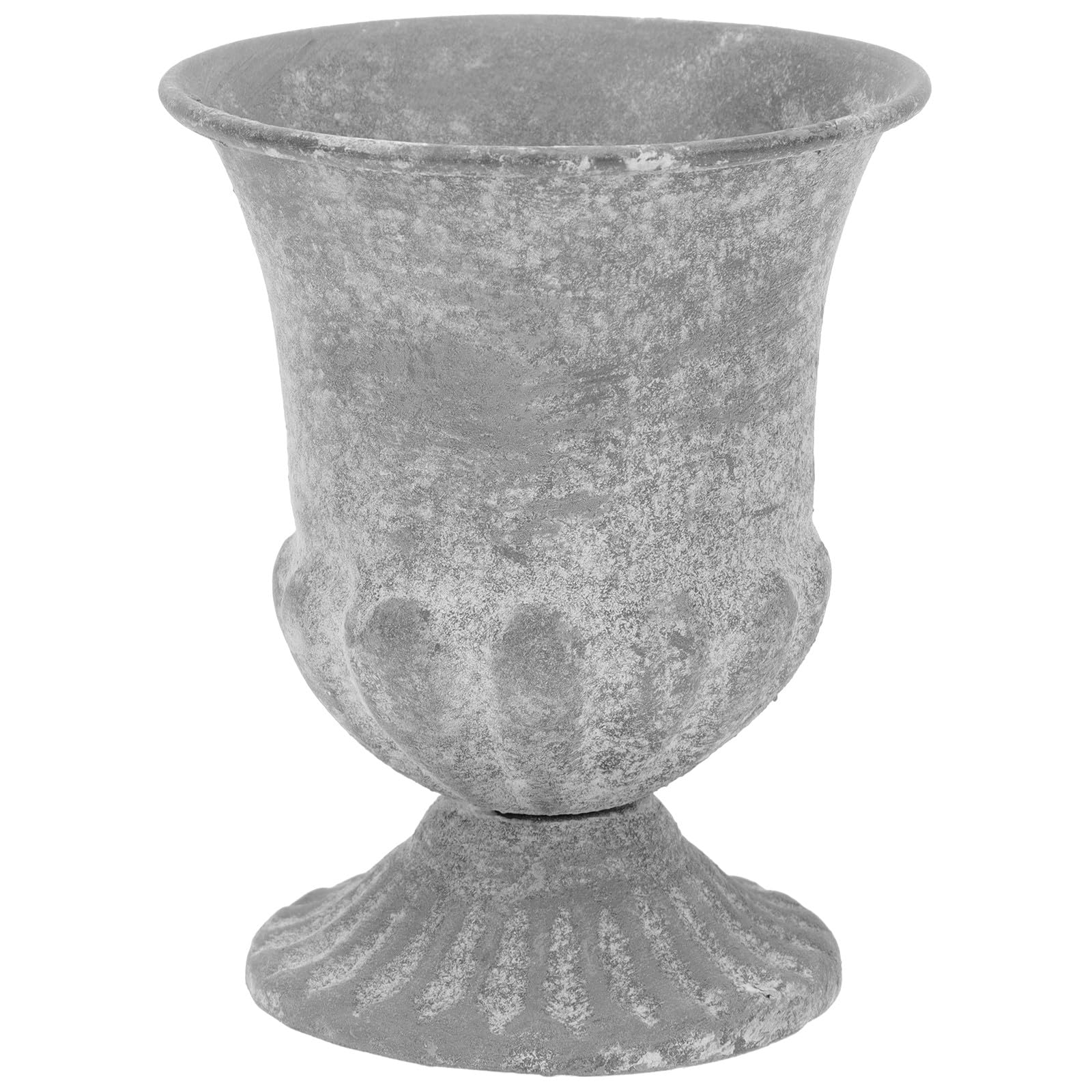 Jarrón decorativo de hierro vintage chic para centros comerciales