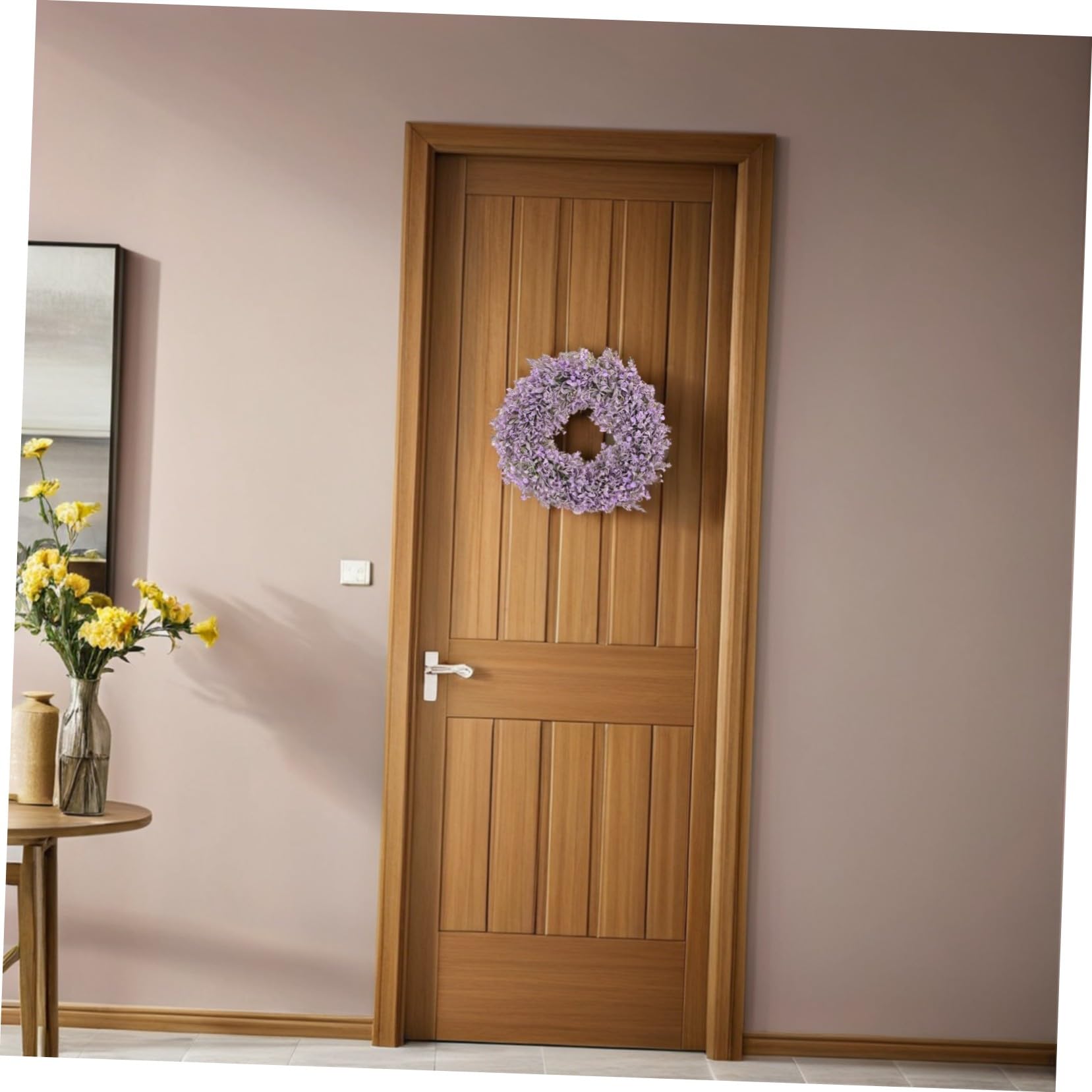 Künstlicher Lavendelblumenkranz 41cm Kunststoff Türkranz