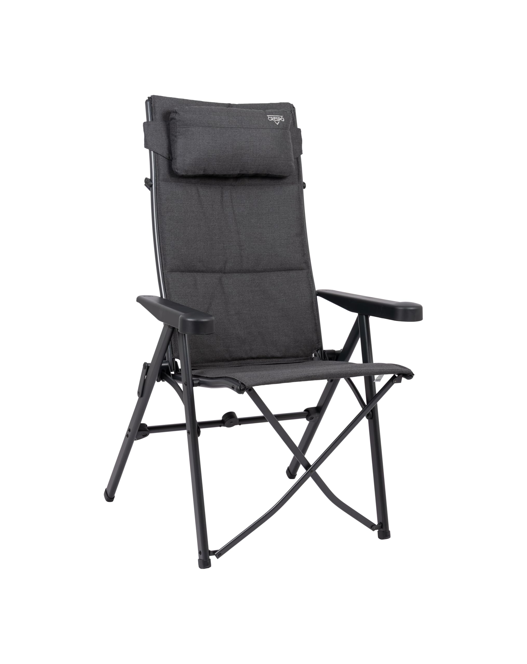 CRESPO - Silla plegable - AP/740 - Tex-Comfort - Gris, prodotto per uso quotidiano