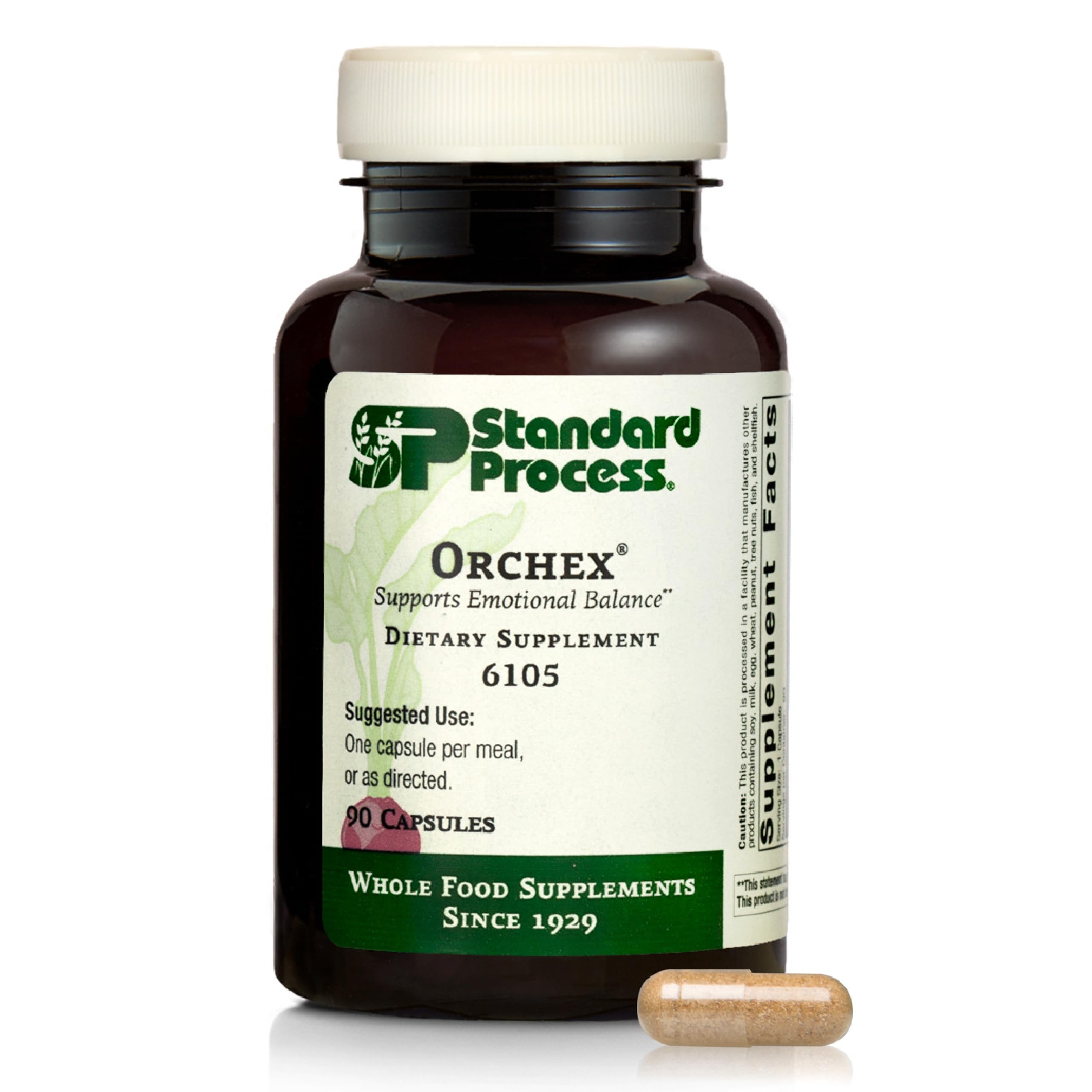 Standard Process Orchex, Emotional Balance Supplement, 90 Capsules 90 Count (Pack of 1)