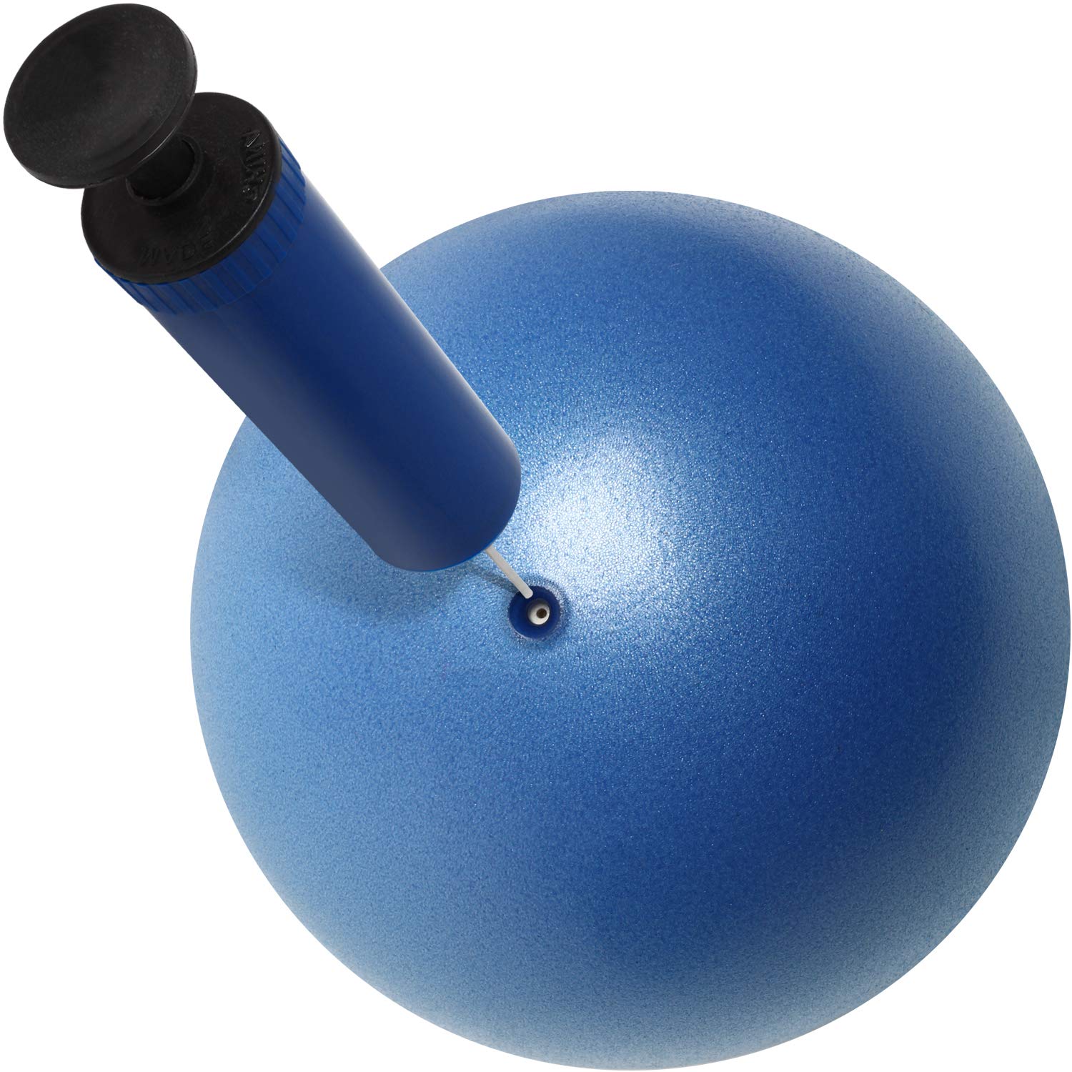 CampTeck Pelota Pilates Pequeña Plástico Anti Pinchazos 23cm Pelota Yoga Balón Pilates para el Ejercicio, Gimnasio, Fitness, etc. con Bomba de Mano