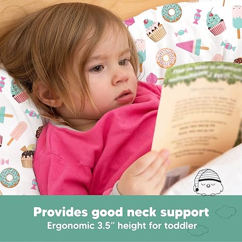 Vista 249 de KeaBabies - Almohada con funda para niños pequeños, almohada My Little Dreamy de 13 x 18 pulgadas (KeaFriends)