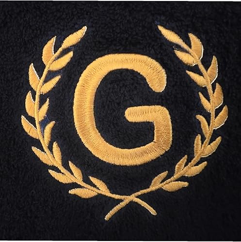 Miniatura 3 de Toalla personalizada para baño, toallas de ducha para hombres, mujeres, niñas y niños. Toallas de rizo bordadas gratis, color carbón