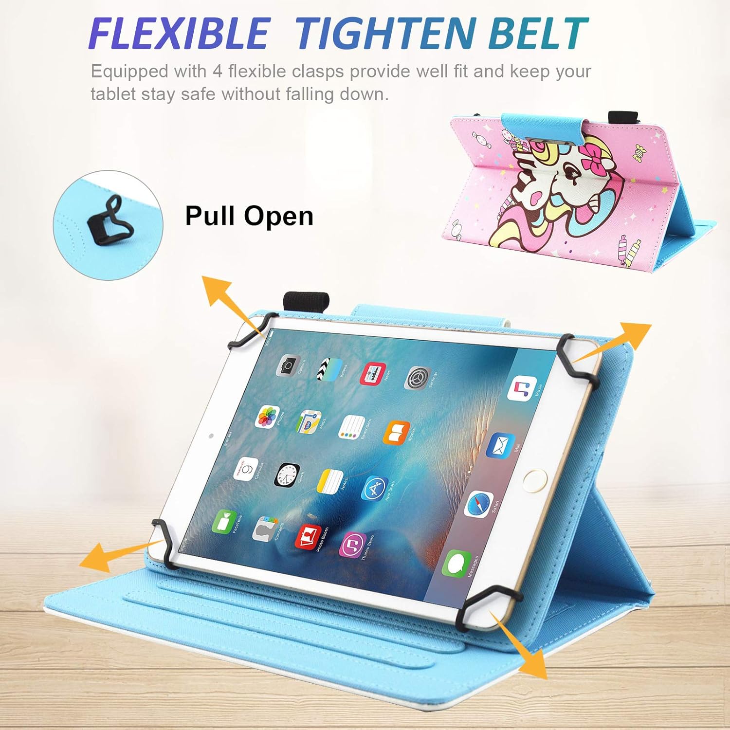 کیف چرمی Dteck برای انواع تبلت 6.5-7.5 Inch