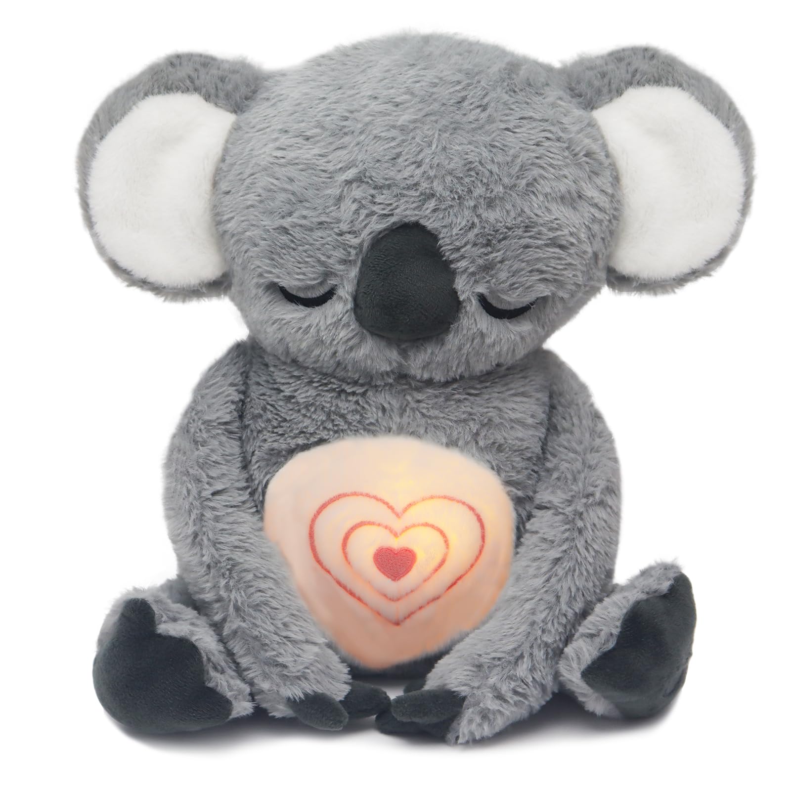 IUTOYYE Koala che Respira Peluche Pupazzo Lontra che Respira Peluche Koala Calmante Lenitivo Orso con Luci e Movimento Respiratorio Orsetto Rilassante